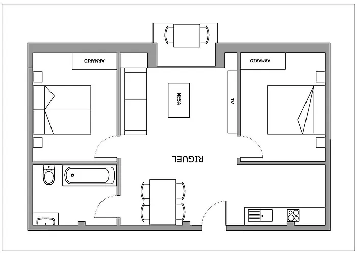 아파트 Apartamentos Uncastillo